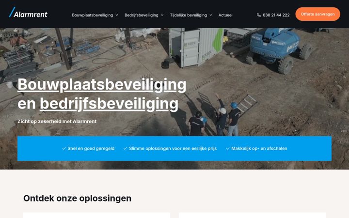 Screenshot of alarmrent.nl