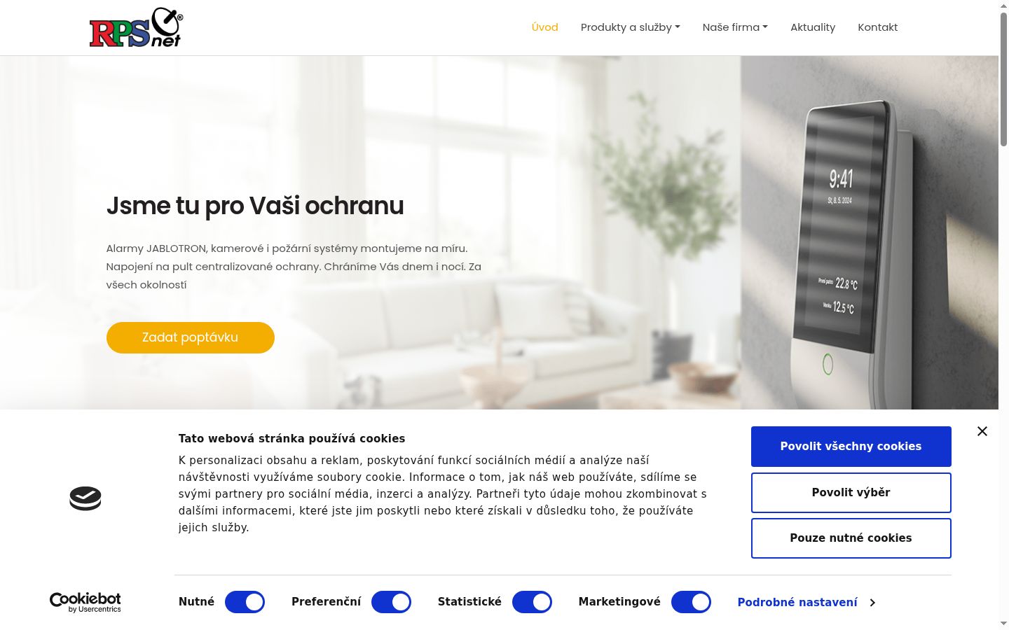 Sutikimo reklamjuostės, rodytos prieš bet kokią sąveiką, ekrano kopija