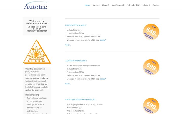 Screenshot of alarmscm.nl