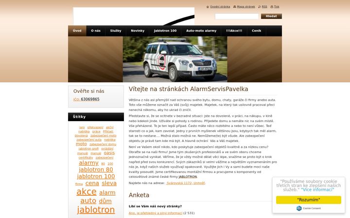 Screenshot of alarmservisasp.cz
