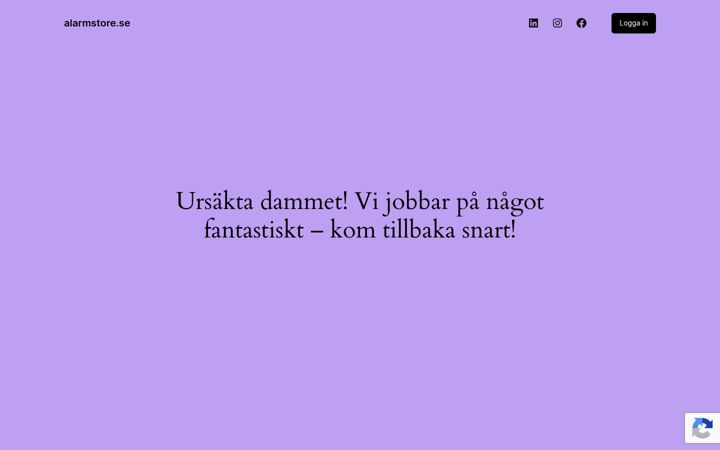 Screenshot of alarmstore.se