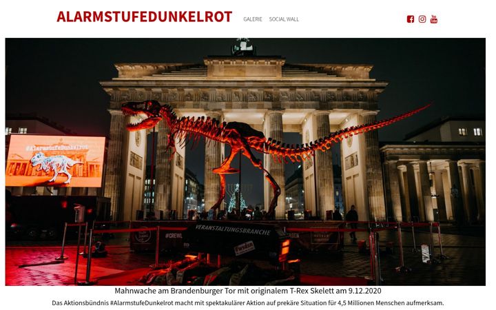 Screenshot of alarmstufedunkelrot.de
