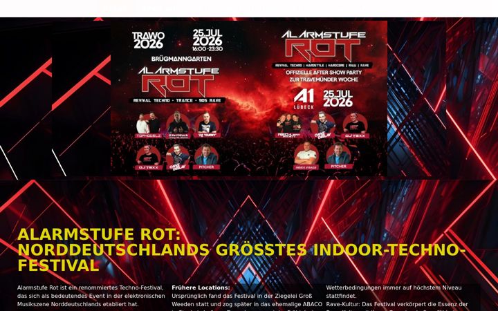 Screenshot of alarmstuferot.com