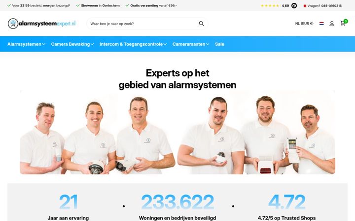 Ekrano kopija alarmsysteemexpert.nl