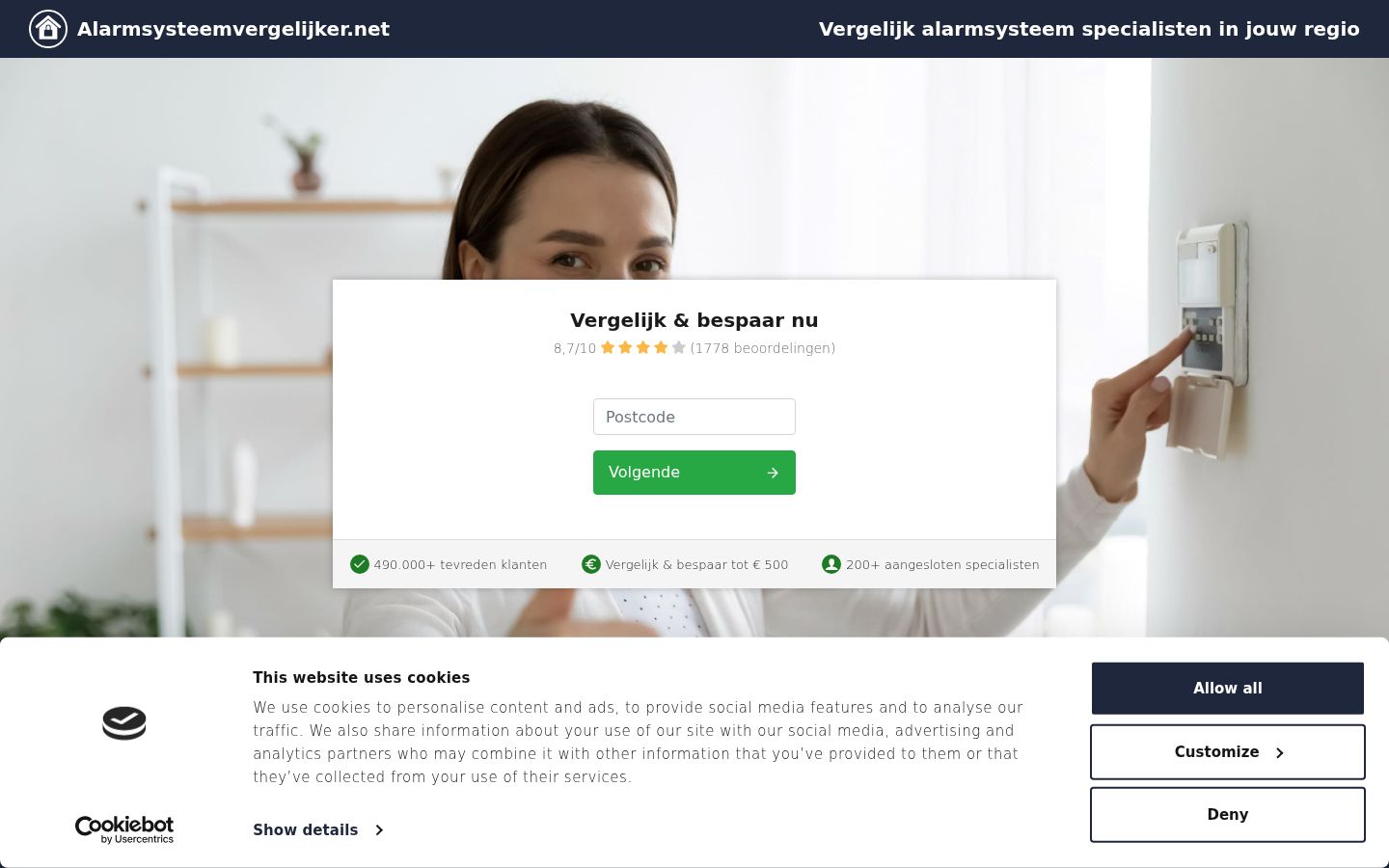 Sutikimo reklamjuostės, rodytos prieš bet kokią sąveiką, ekrano kopija