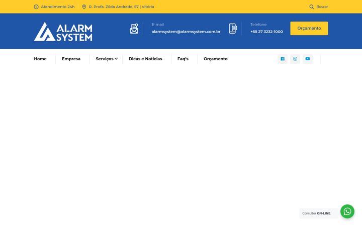 Ekrano kopija alarmsystem.com.br