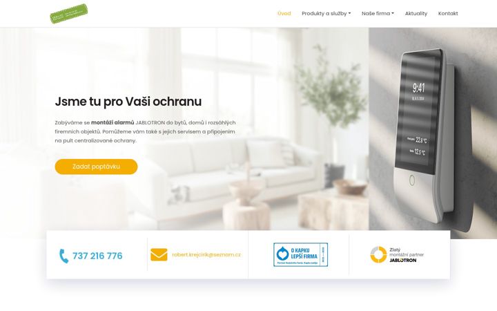 Screenshot of alarmvbrne.cz