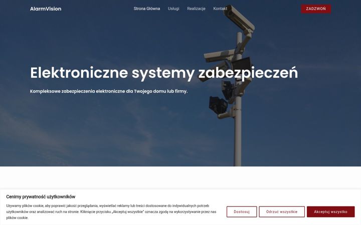 Screenshot of alarmvision.eu