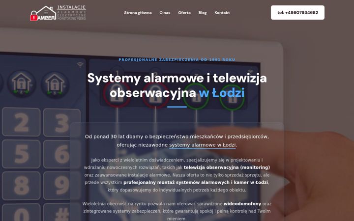 Screenshot of alarmy-amper.pl
