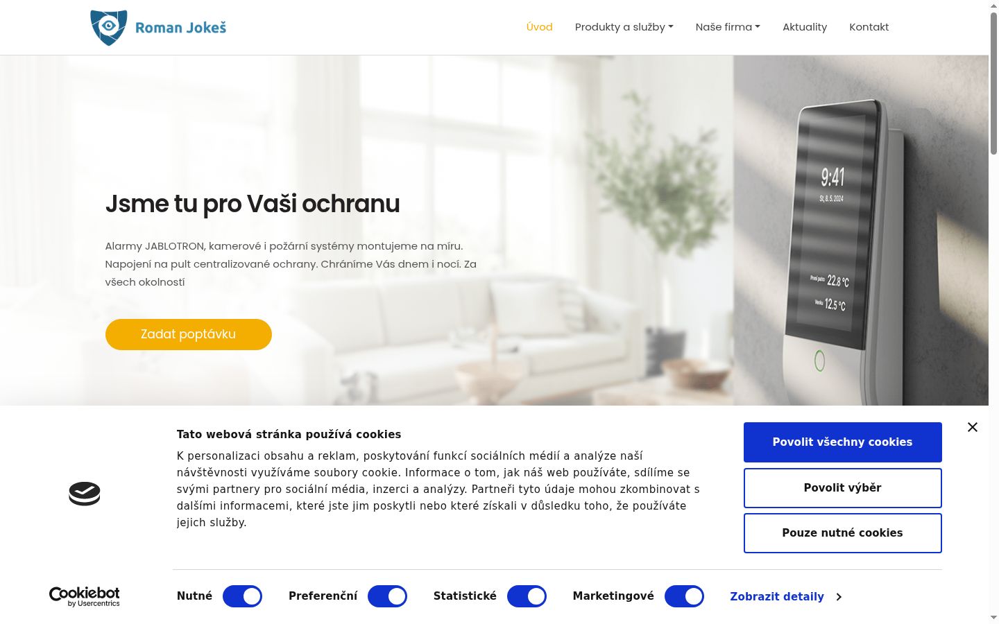 Sutikimo reklamjuostės, rodytos prieš bet kokią sąveiką, ekrano kopija