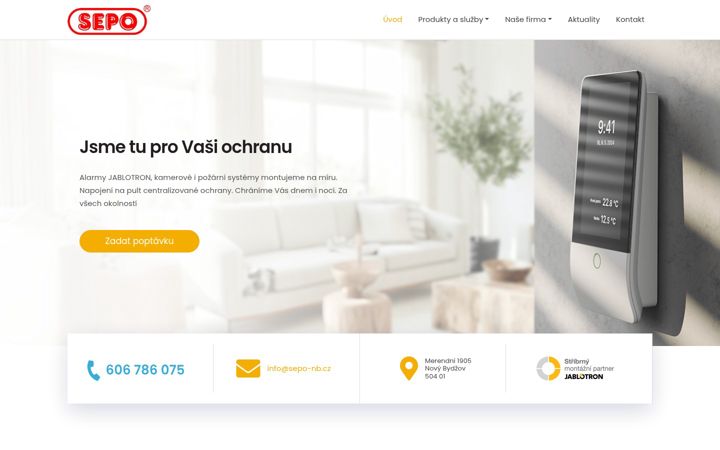 Screenshot of alarmy-sepo-nb.cz