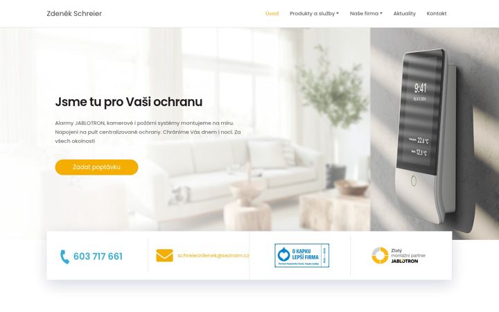 Екранна снимка на alarmyschreier.cz