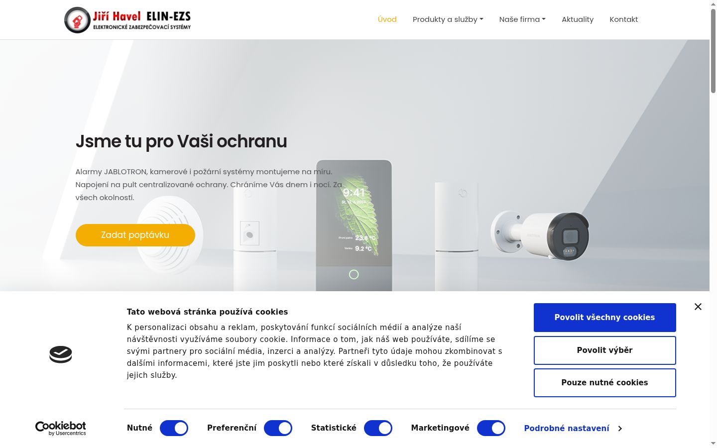 Posnetek zaslona pasice za privolitev, prikazane pred kakršno koli interakcijo