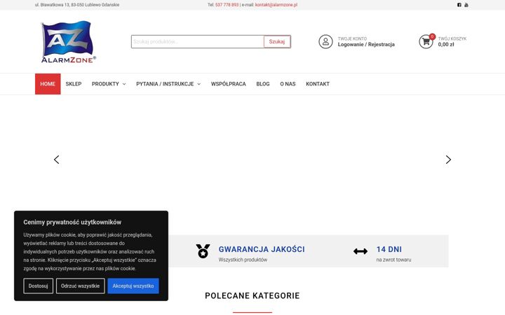 Screenshot of alarmzone.pl