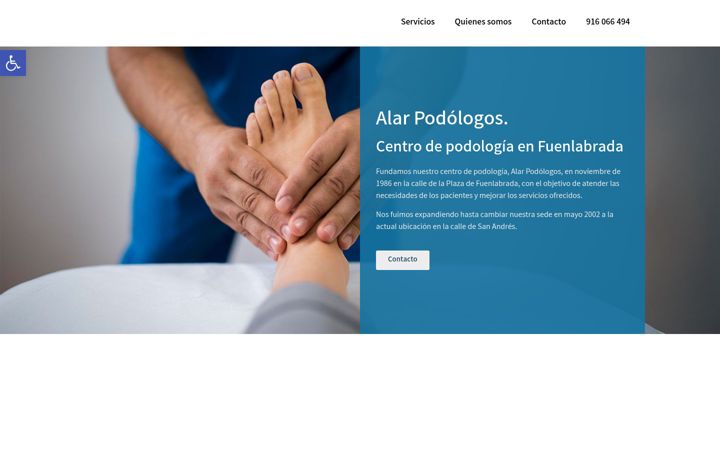 Screenshot of alarpodologos.com