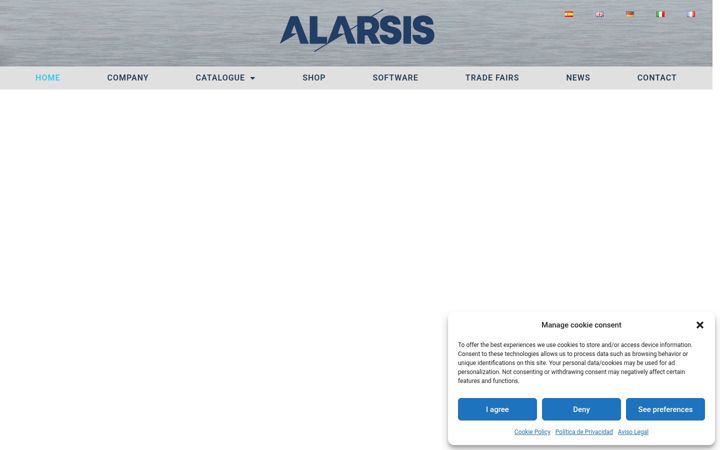Snimka zaslona za alarsis.com