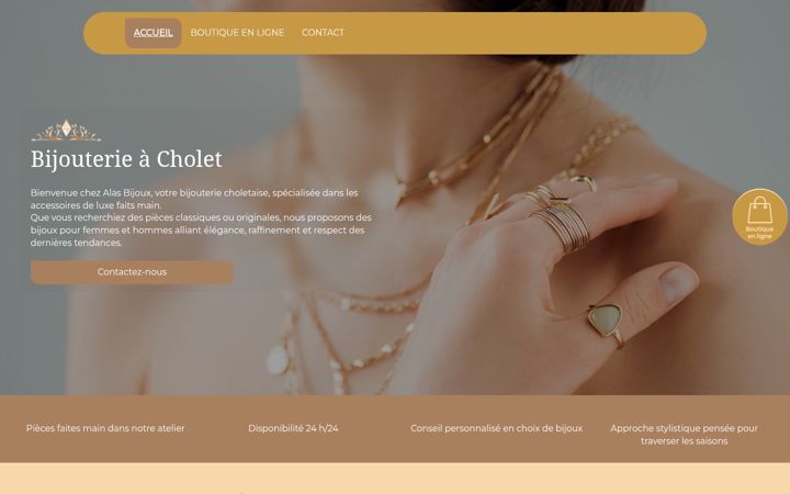 Screenshot of alas-bijoux49.fr