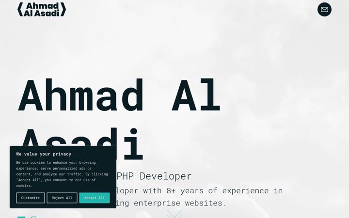 Screenshot of alasadi.dev