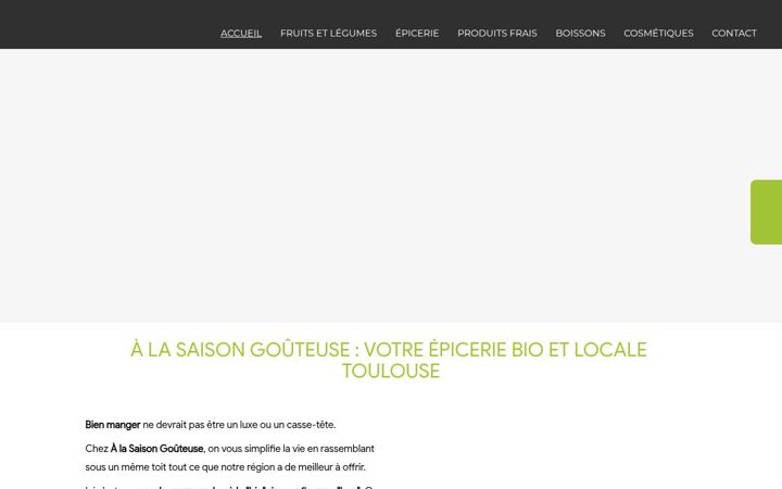 Screenshot of alasaisongouteuse.fr