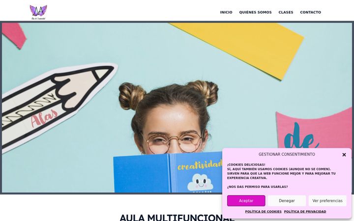 Screenshot of alasdecreatividad.com