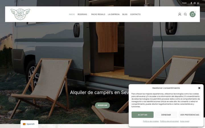 Screenshot of alasderuta.com