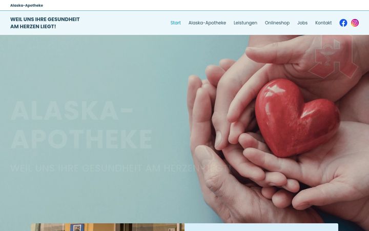 Screenshot του alaska-apotheke.de