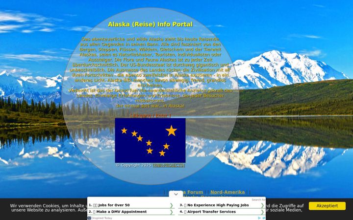 Screenshot of alaska-info.de