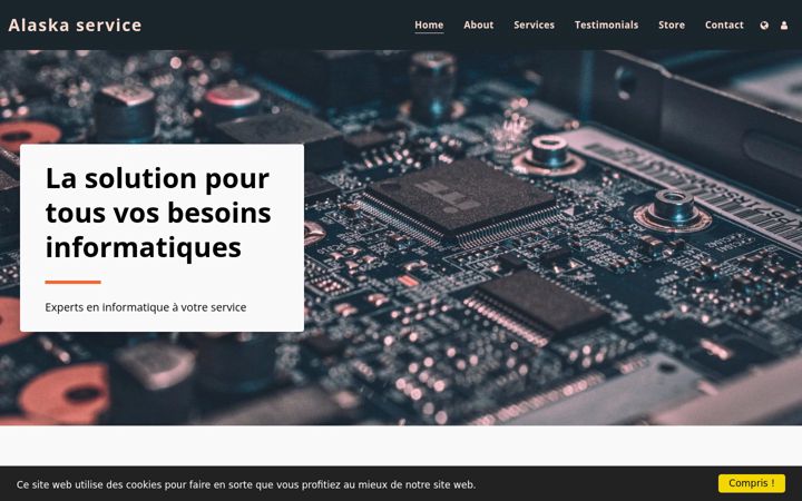 Screenshot of alaska-service.com