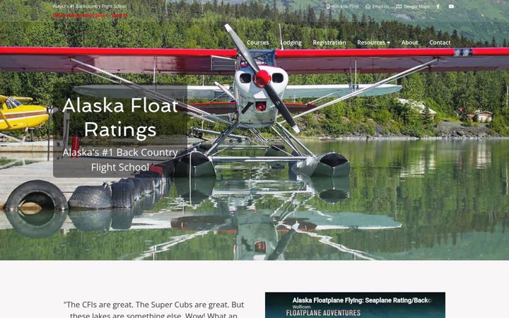 Screenshot of alaskafloatratings.com