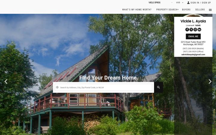 Screenshot stránky alaskahomemarketplace.com