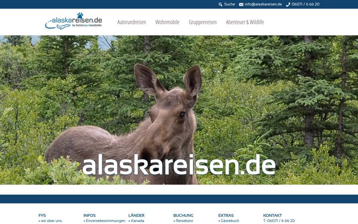 Zrzut ekranu alaskareisen.de