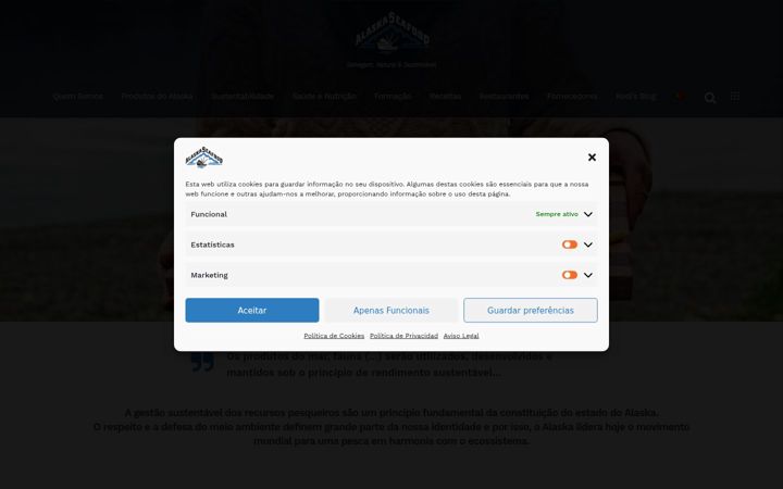Screenshot of alaskaseafood.pt
