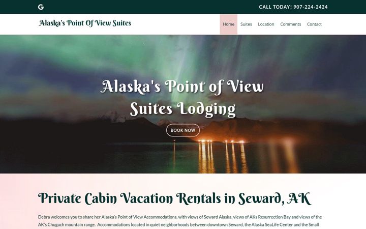 Screenshot of alaskaspointofview.com