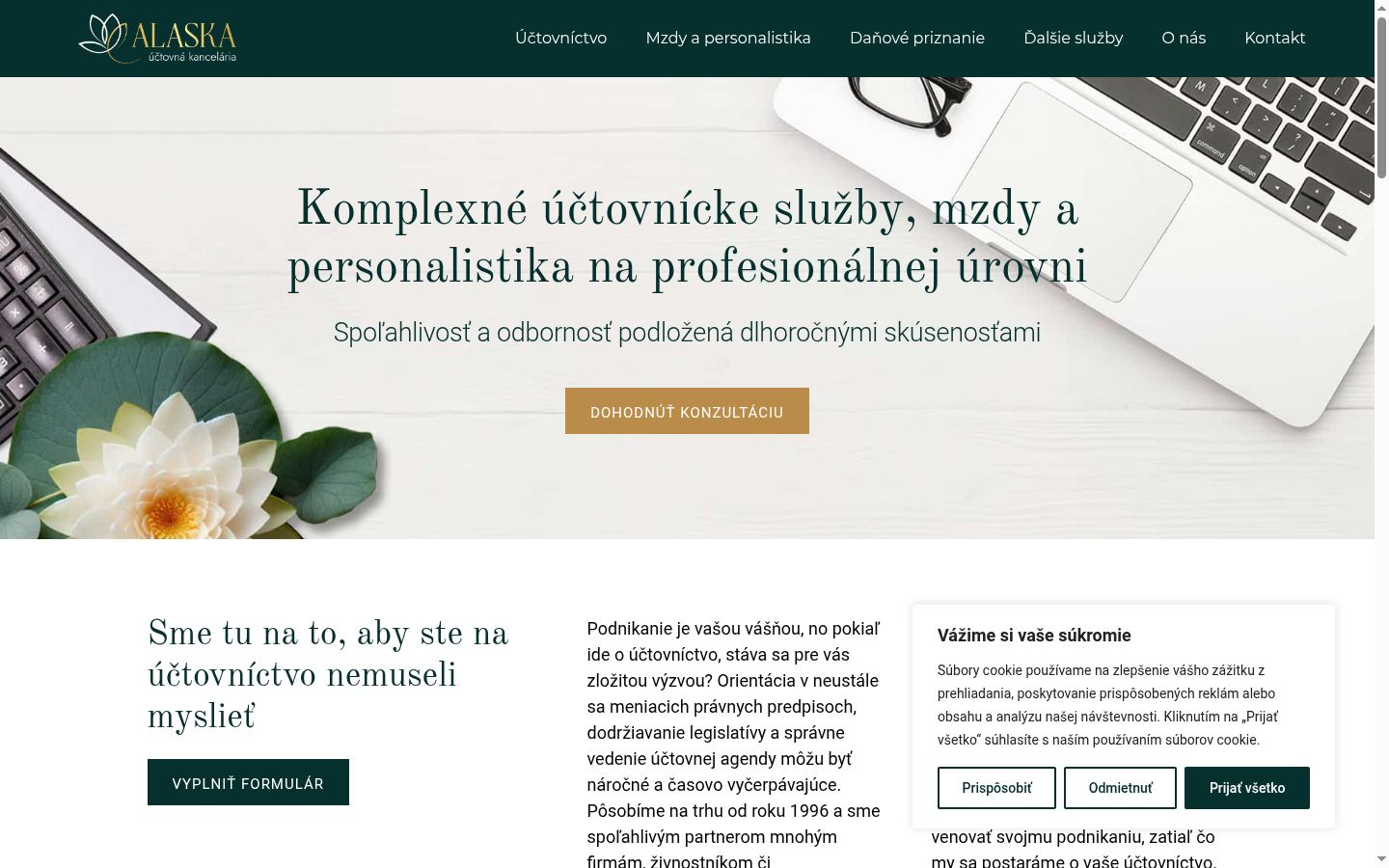 Posnetek zaslona pasice za privolitev, prikazane pred kakršno koli interakcijo