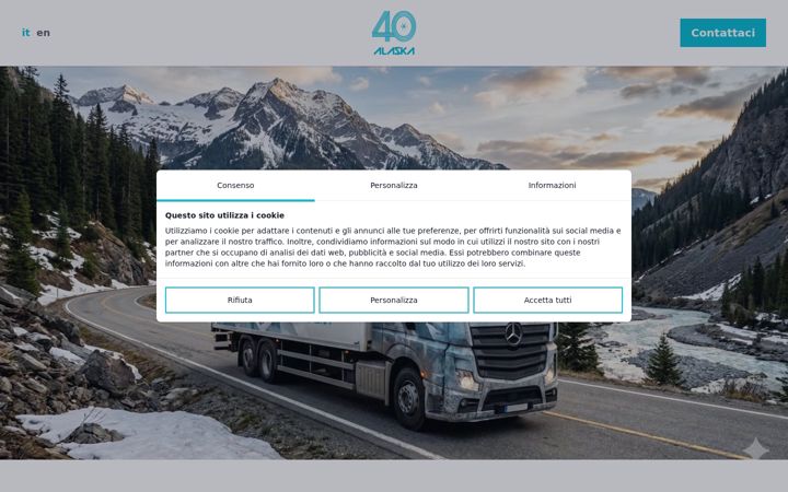 Screenshot van alaskatrasporti.com