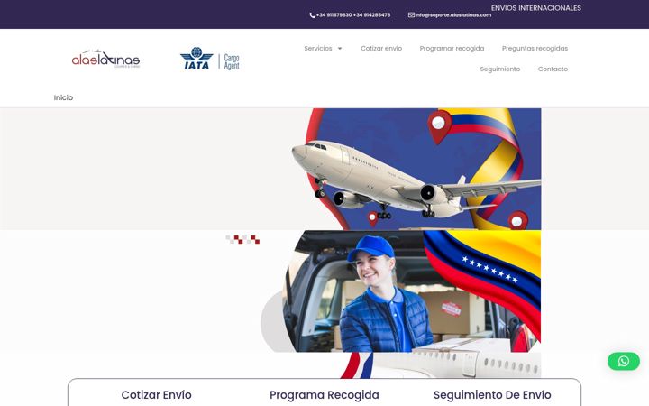 Screenshot van alaslatinas.com