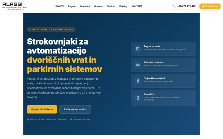 Screenshot of alassi.si