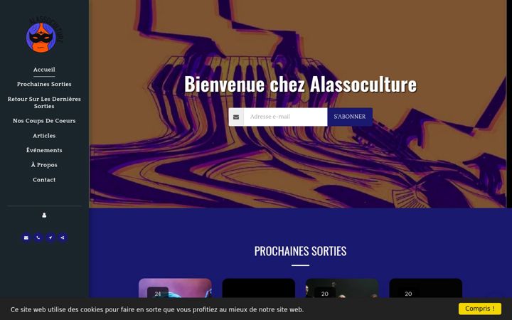Screenshot of alassoculture.fr