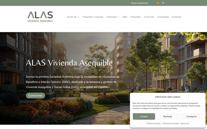 Screenshot of alasviviendaasequible.com