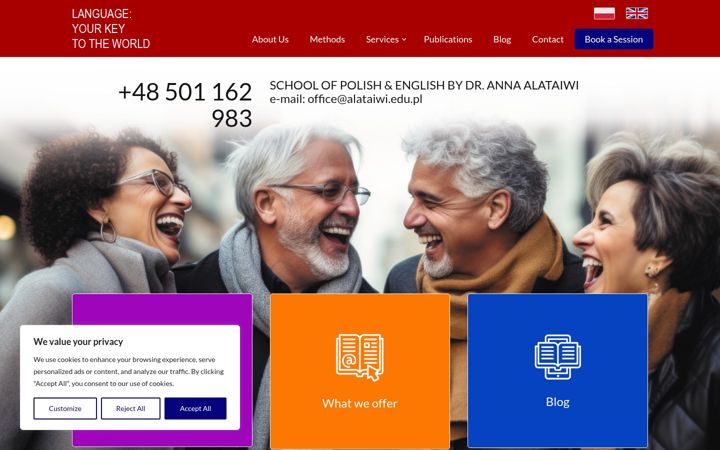 Screenshot of alataiwi.edu.pl