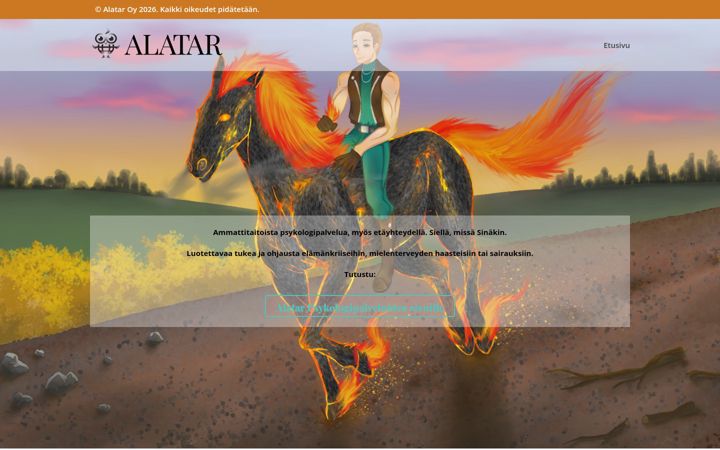 Screenshot of alatar.fi