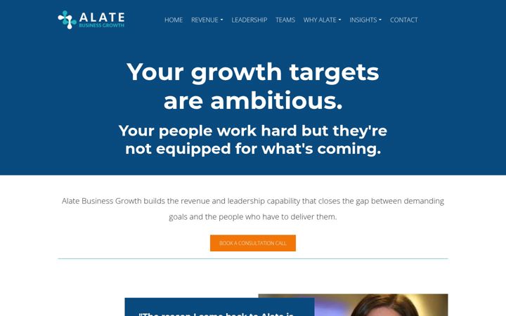 Screenshot του alatebusinessgrowth.com