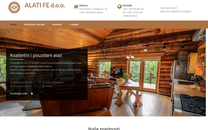 Screenshot of alati-fe.hr