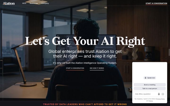 Screenshot of alation.com