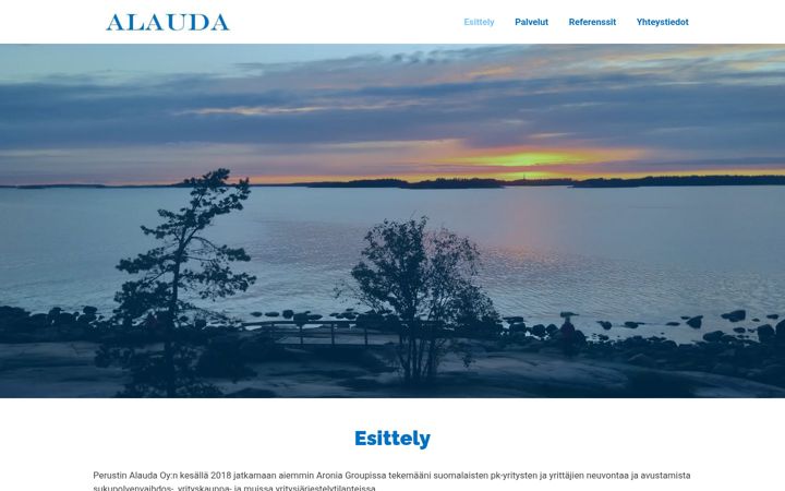 Screenshot of alauda.fi