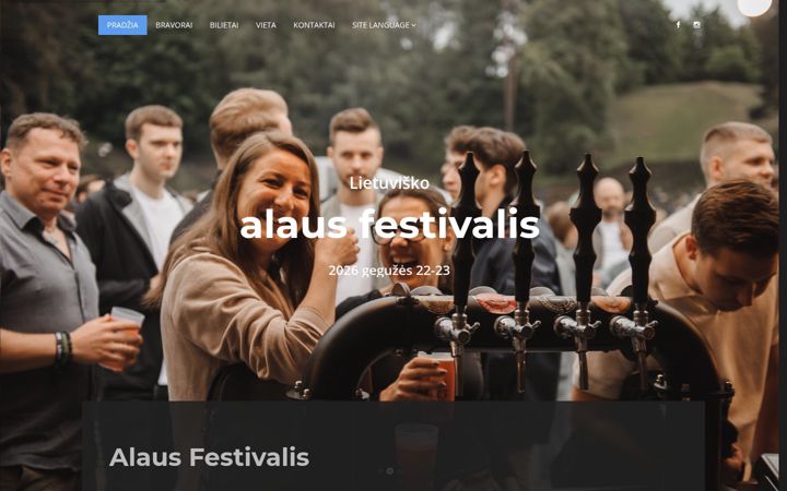 Screenshot of alausfestivalis.lt