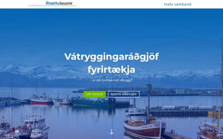 Screenshot of alausnir.is