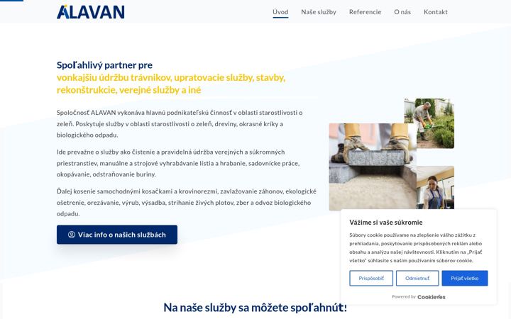 Screenshot of alavan.sk