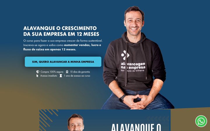 Screenshot of alavancagemnasempresas.com