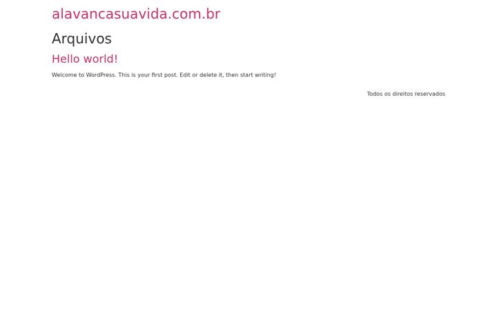 Screenshot of alavancasuavida.com.br